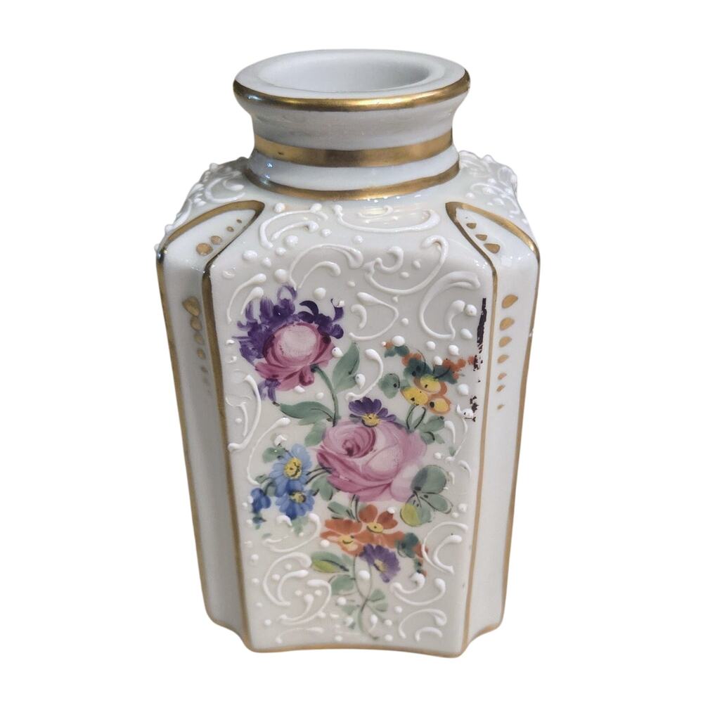 Ceramic Hand-Painted (Could Be) Sevres Porcelain French-style Bottle No Lid